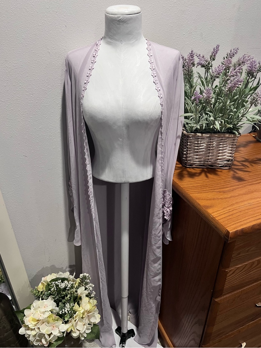 Vintage • Flora Nikrooz Floor Length Cardigan Duster